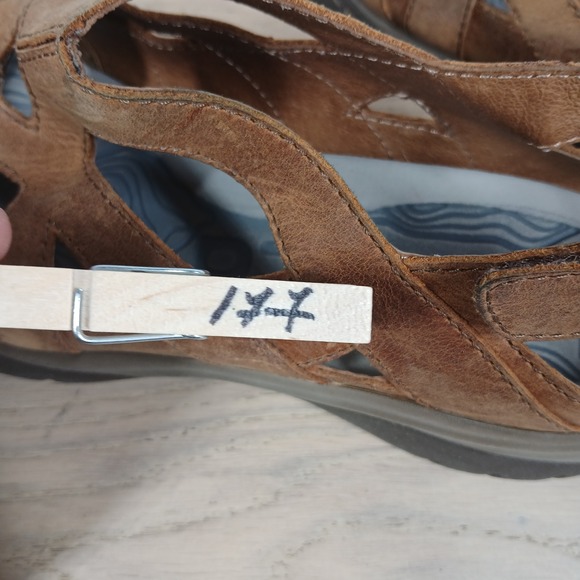 Vionic Sandals Women 8.5M Brown Suede Closed Toe Comfort Casual Summer Slingback - Picture 11 of 11